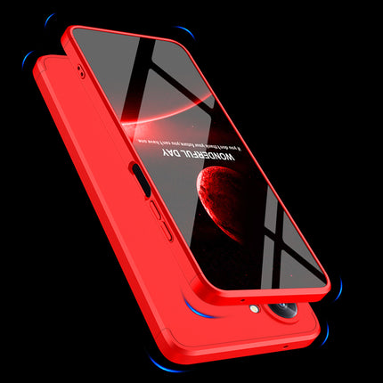 Mobizang Double Dip Full 360 Protection Back Case Cover for Realme 10 Pro (Red)