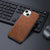 Mobizang Tux Back Case for Apple iPhone 14 Plus , Slim Leather Shockproof Camera Protection Back Cover (Brown)