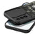 Mobizang Tank Back Cover for Samsung Galaxy S23 Plus , Inbuilt Ring + Slider Shockproof Lens Protection Case (Black)