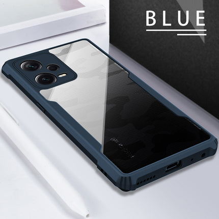 Mobizang Beetle Camouflage for Redmi Note 12 Pro Back Case| [Military Grade Protection] Shock Proof Slim Hybrid Bumper Cover (Blue)