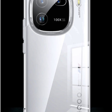 Mobizang Shield Clear Acrylic Back Shock Proof Case Cover for IQOO 12 (Transparent)