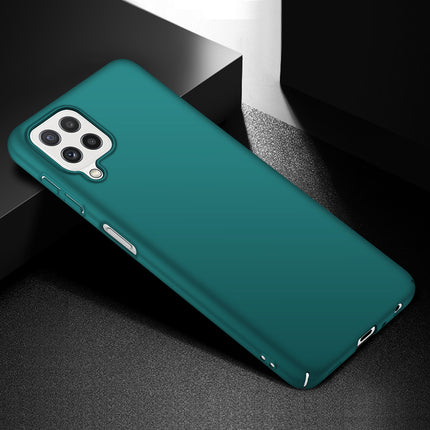 Silk Smooth Finish [Full Coverage] All Sides Protection Slim Back Case Cover for Samsung Galaxy A22 (4G) (Green)