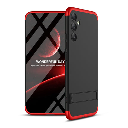 Mobizang Double Dip Full 360 Protection Back Case Cover for Samsung Galaxy A34 (Red / Black)