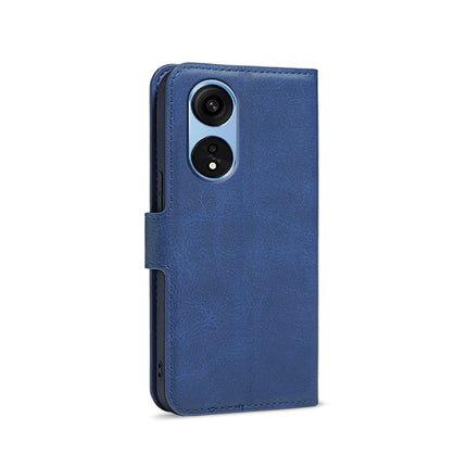 Mobizang Prime Slim Magnetic Flip Cover for Oppo Reno 8T (5G) | PU Leather Shockproof Folio Case with Card Holders RFID Blocking Kickstand (Blue)