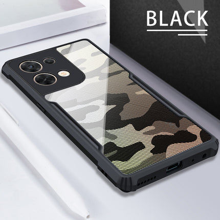 Mobizang Beetle Camouflage for Oppo Reno 8 Pro (5G) Back Case, [Military Grade Protection] Shock Proof Slim Hybrid Bumper Cover (Black)