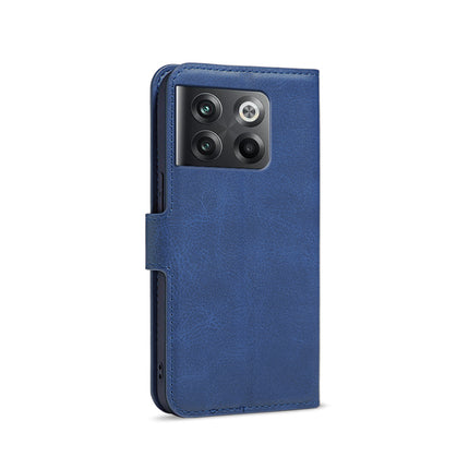 Mobizang Prime Slim Magnetic Flip Cover for OnePlus 10T | PU Leather Shockproof Folio Case with Card Holders RFID Blocking Kickstand (Blue)