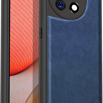 Mobizang Tux Back Case for OnePlus 11R | Slim Leather Shockproof Camera Protection Back Cover (Blue)