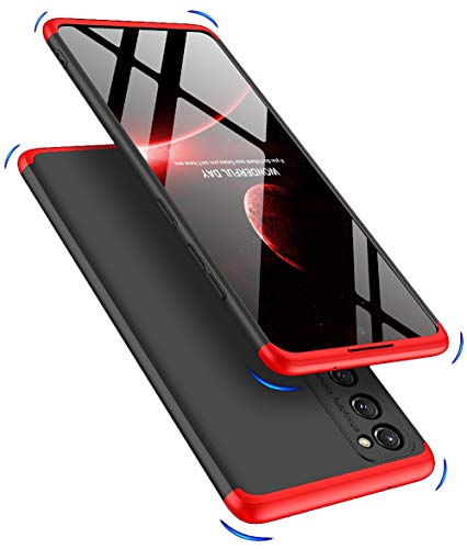 Double Dip Full 360 Protection Back Case Cover for Samsung Galaxy S20 FE (Red/Black)