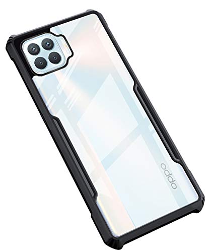 Beetle for Oppo F17 PRO Back Case, [Military Grade Protection] Shock Proof Slim Hybrid Bumper Cover - Black