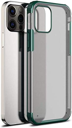Shield Frosted Acrylic Back Shock Proof Case Cover for Apple iPhone 12 Pro Max (6.7) (Green)