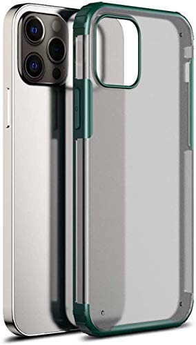 Shield Frosted Acrylic Back Shock Proof Case Cover for Apple iPhone 12 Pro Max (6.7) (Green)