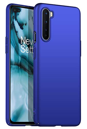 Silk Smooth Finish [Full Coverage] All Sides Protection Slim Back Case Cover for OnePlus Nord/One Plus Nord (Blue)