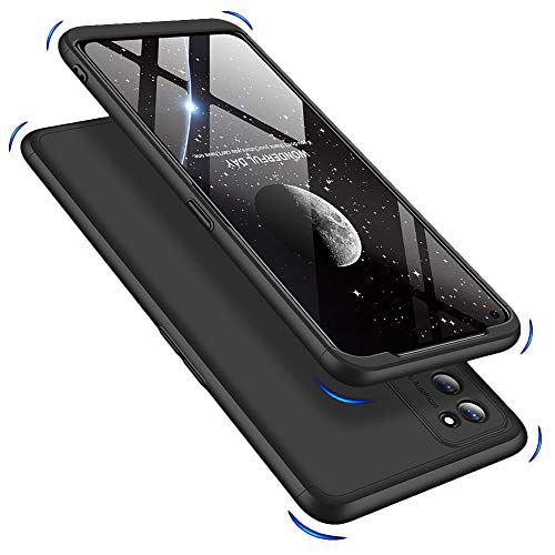 Double Dip Full 360 Protection Back Case Cover for Oppo Realme 7 Pro, Black