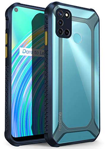 Unicorn for Realme 7i / Realme C17 Clear Back Case, [Military Grade Protection] Shock Proof Slim Hybrid Bumper Cover (Blue)