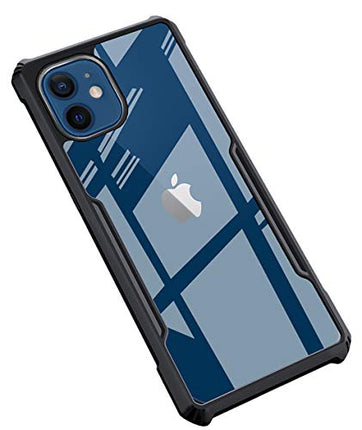 Beetle for Apple iPhone 12 Mini (5.4) Back Case, [Military Grade Protection] Shock Proof Slim Hybrid Bumper Cover (Black)