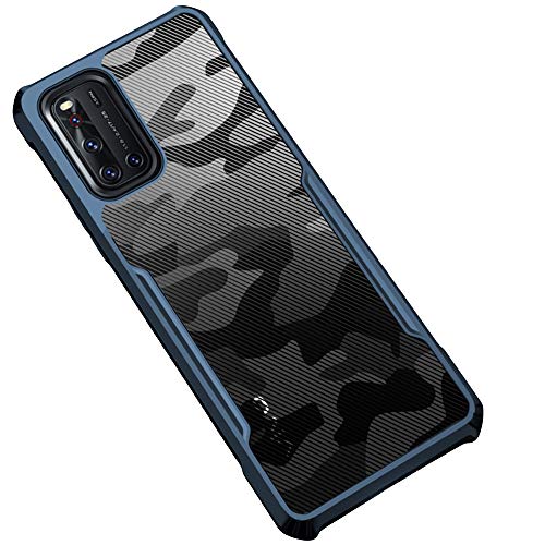 Beetle Camouflage for Vivo V19 Back Case, [Military Grade Protection] Shock Proof Slim Hybrid Bumper Back Cover, Blue