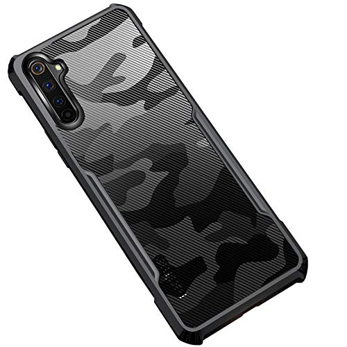 Beetle Camouflage for Realme 6 Pro Back Case, [Military Grade Protection] Shock Proof Slim Hybrid Bumper Back Cover (Black)