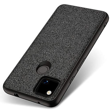 Soft Full Fabric Protective Back Case Cover for Google Pixel 4A, Black