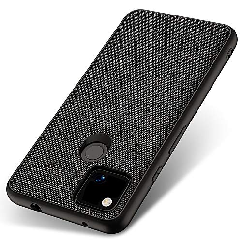 Soft Full Fabric Protective Back Case Cover for Google Pixel 4A, Black