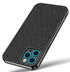 Soft Fabric Hybrid Protective Back Case Cover for Apple iPhone 12 PRO MAX (6.7) (Black)