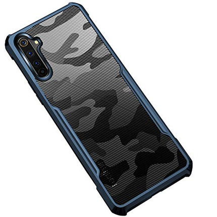 Beetle Camouflage for Realme 6 Pro Back Case, [Military Grade Protection] Shock Proof Slim Hybrid Bumper Back Cover, Blue
