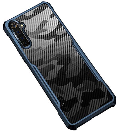 Beetle Camouflage for Realme 6 Pro Back Case, [Military Grade Protection] Shock Proof Slim Hybrid Bumper Back Cover, Blue