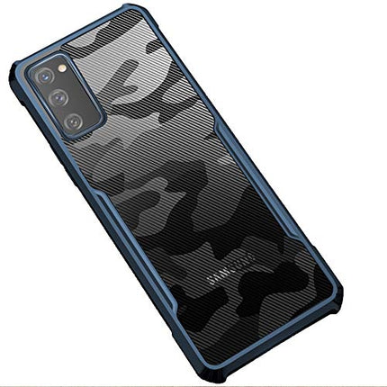 Beetle Camouflage for Samsung Galaxy S20 FE Back Case, [Military Grade Protection] Shock Proof Slim Hybrid Bumper Back Cover (Blue)