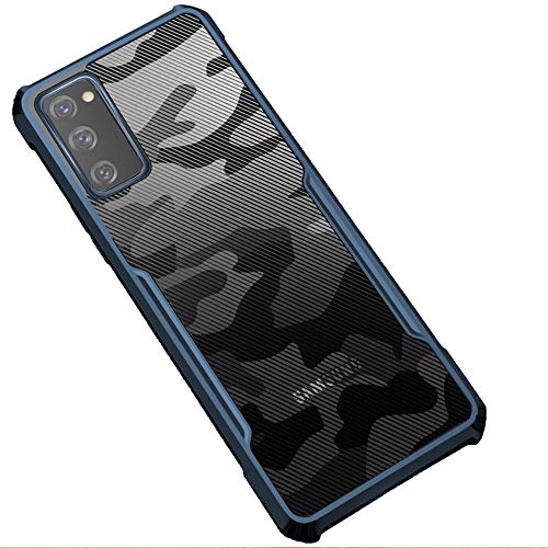 Beetle Camouflage for Samsung Galaxy S20 FE Back Case, [Military Grade Protection] Shock Proof Slim Hybrid Bumper Back Cover (Blue)