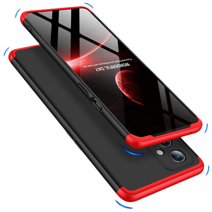 Kapa Double Dip Full 360 Protection Back Case Cover for OnePlus 9 / One Plus 9 (Red,Black)
