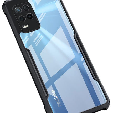 Kapa Beetle for Realme 8 (5G) Back Case, [Military Grade Protection] Shock Proof Slim Hybrid Bumper Cover (Black)