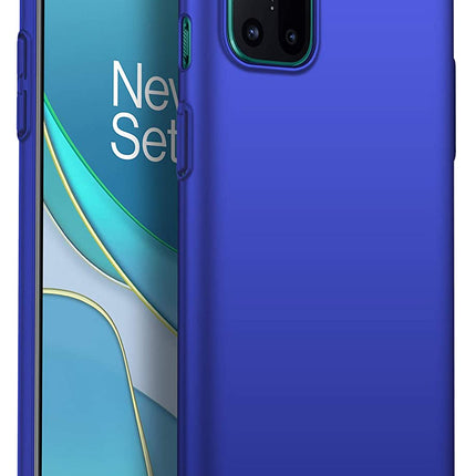 Silk Smooth Finish [Full Coverage] All Sides Protection Slim Back Case Cover for OnePlus 8T / One Plus 8T (Blue)
