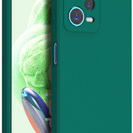 Mobizang Matte Protective Lens Flexible Back Cover for Redmi Note 12 | Slim Silicone with Soft Lining Shockproof Full Body Bumper Case (Green)