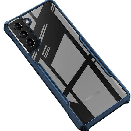 Beetle for Samsung Galaxy S21 Back Case, [Military Grade Protection] Shock Proof Slim Hybrid Bumper Cover (Blue)