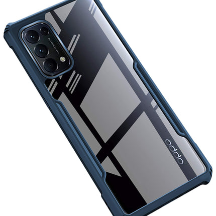 Beetle for Oppo Reno 5 Pro Back Case, [Military Grade Protection] Shock Proof Slim Hybrid Bumper Cover, Blue