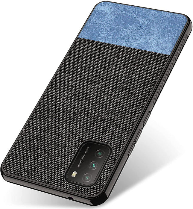 Soft Full Fabric Protective Back Case Cover for Poco M3 (Black)