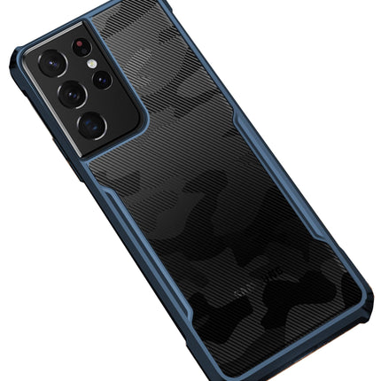Beetle Camouflage for Samsung Galaxy S21 Ultra Back Case, [Military Grade Protection] Shock Proof Slim Hybrid Bumper Back Cover (Blue)