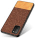 Soft Fabric & Leather Hybrid Protective Case Cover for Poco M3 (Brown)