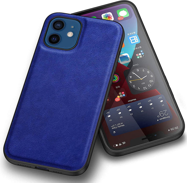 Tux Back Case for Apple iPhone 11 (6.1), Ultra Slim Leather Case with Soft Edge Shockproof Back Cover, Blue