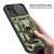 Tank Back Cover for Apple iPhone 13 Mini (5.4) , Inbuilt Ring & Slider [Military Grade Protection] Shockproof Lens Protection Case (Green)