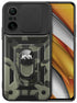 Tank Back Cover for Xiaomi Mi 11X Pro / Mi 11X , Inbuilt Ring & Slider [Military Grade Protection] Shockproof Lens Protection Case (Black)