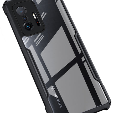 Beetle for Xiaomi Mi 11T Pro / Mi 11T Back Case, [Military Grade Protection] Shock Proof Slim Hybrid Bumper Cover (Black)