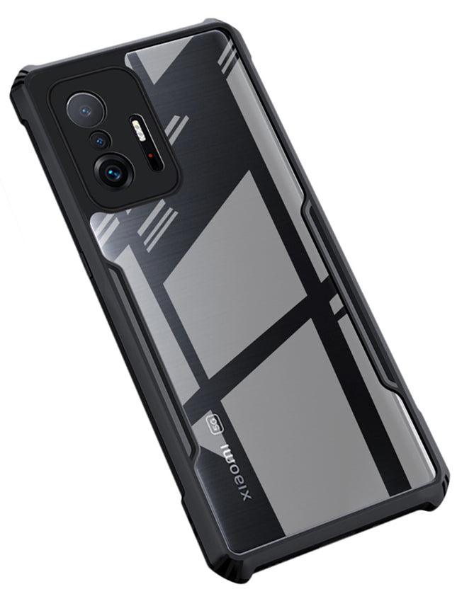 Beetle for Xiaomi Mi 11T Pro / Mi 11T Back Case, [Military Grade Protection] Shock Proof Slim Hybrid Bumper Cover (Black)