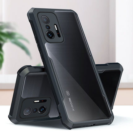 Beetle for Xiaomi Mi 11T Pro / Mi 11T Back Case, [Military Grade Protection] Shock Proof Slim Hybrid Bumper Cover (Black)